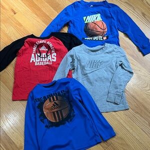 Nike and Adidas Kids Long Sleeve Tees